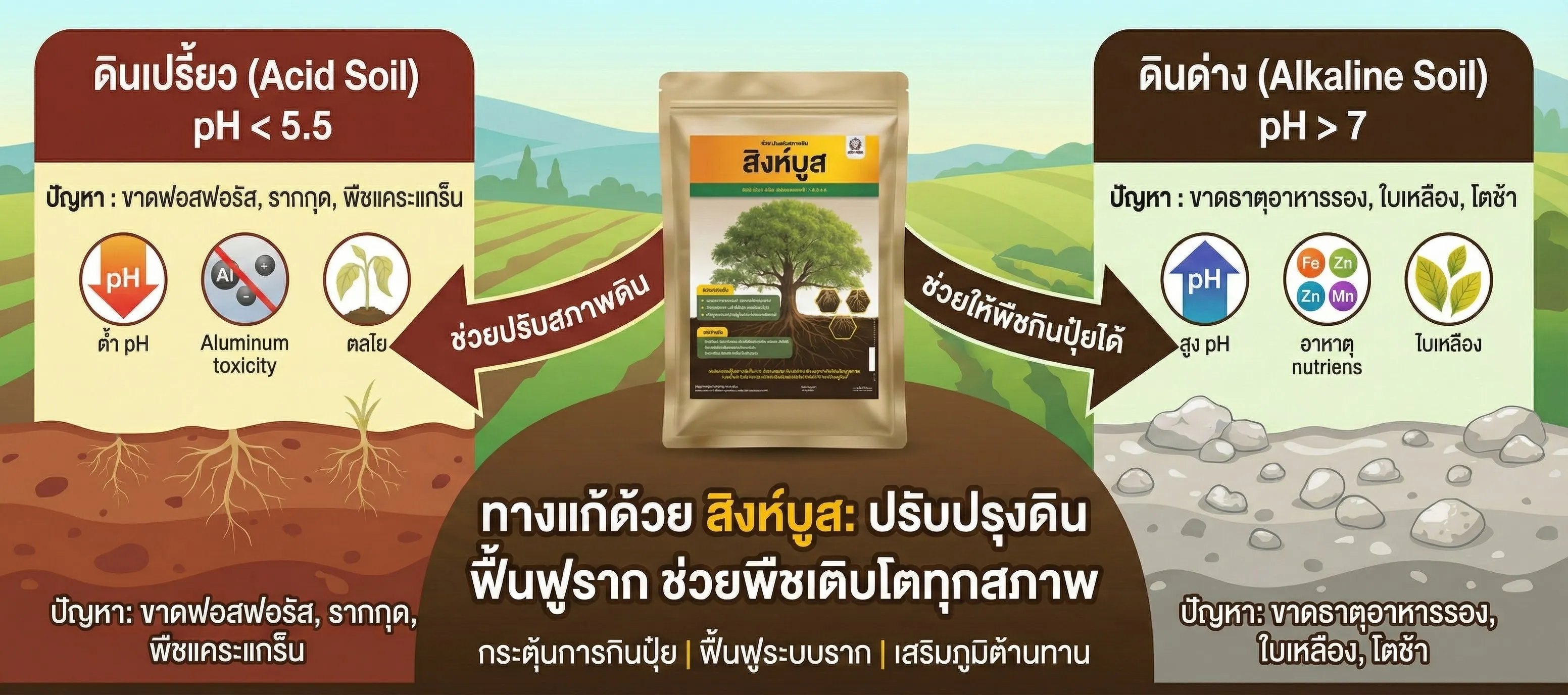 ดินเปรี้ยว-ดินด่าง ปัญหาแก้ไม่ตก?